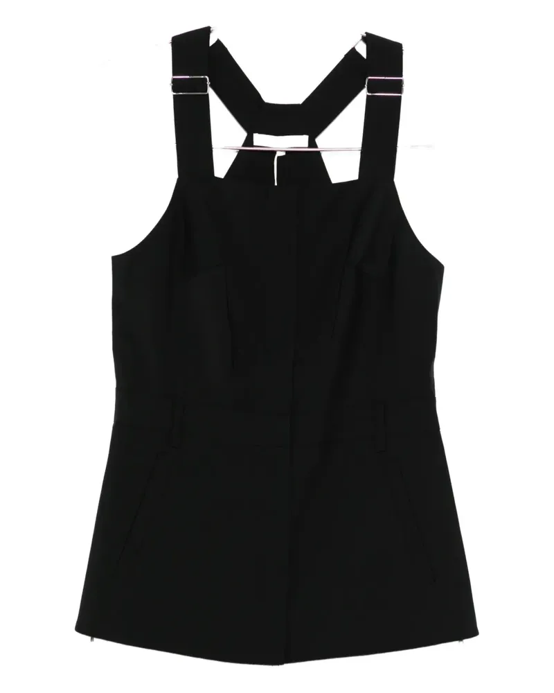 tibi overall top - Schwarz Schwarz