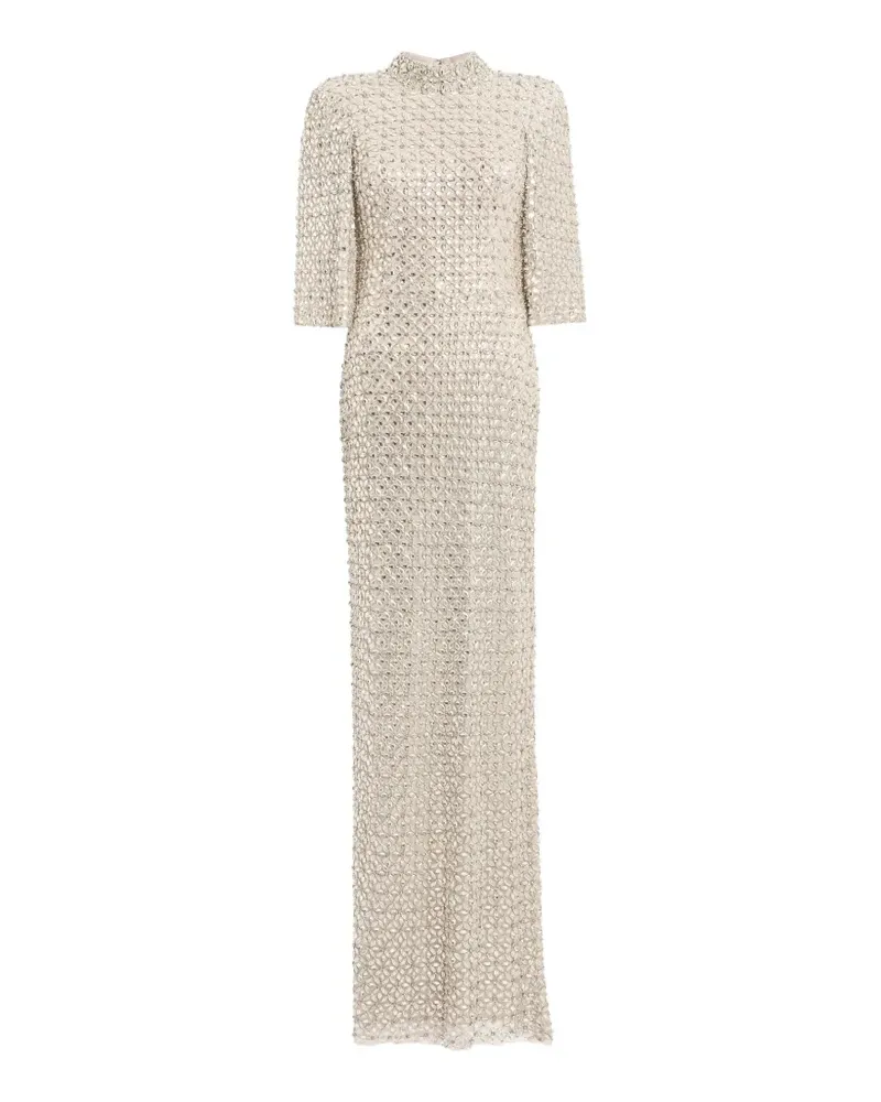 Jenny Packham Sedona Maxikleid - Nude Nude