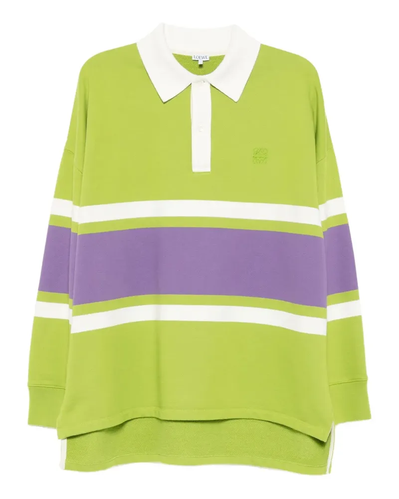 Loewe Langärmeliges Poloshirt - Grün Grün