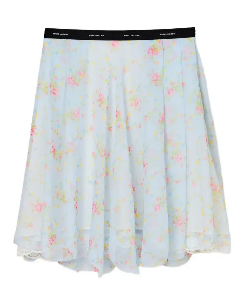Marc Jacobs Minirock aus Chiffon - Blau Blau
