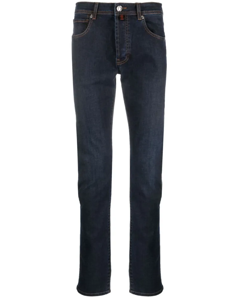 Billionaire Tief sitzende Straight-Leg-Jeans - Blau Blau