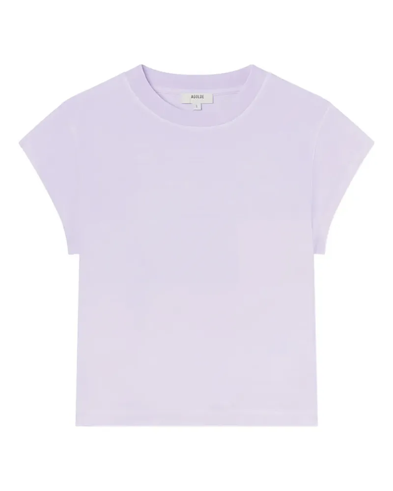 AGOLDE Bryce cap-sleeve T-shirt - Violett Violett