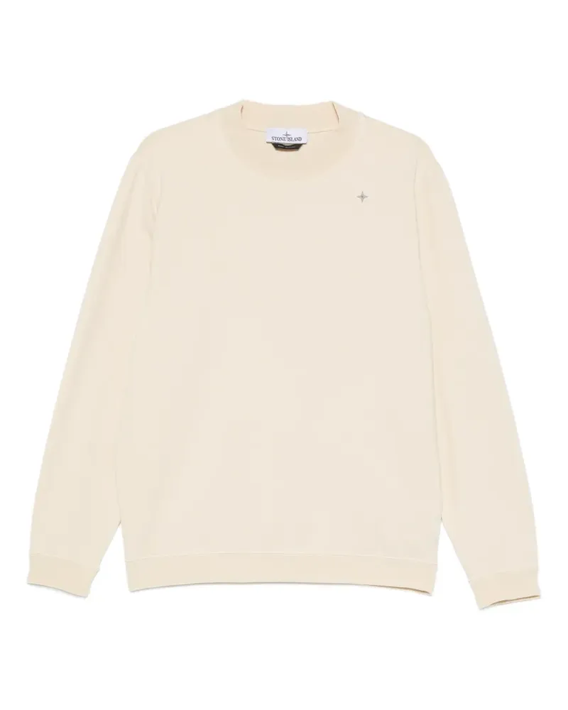 Stone Island logo-embroidered sweatshirt - Nude Nude