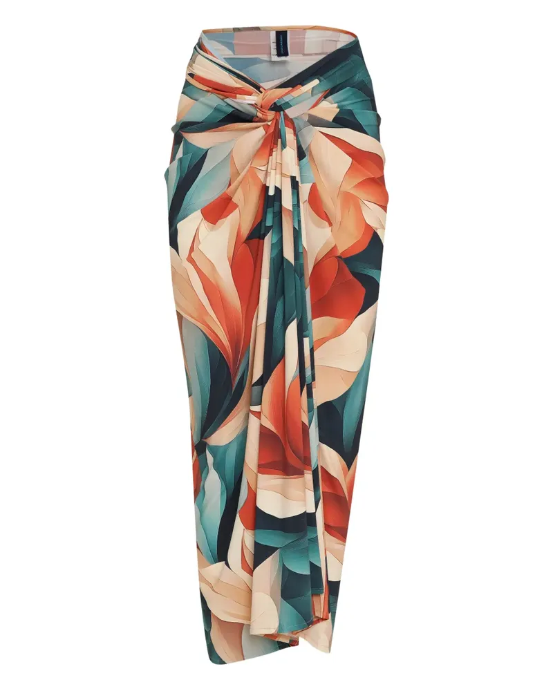 Lygia & Nanny Diana Kaftan mit Blumen-Print - Blau Blau