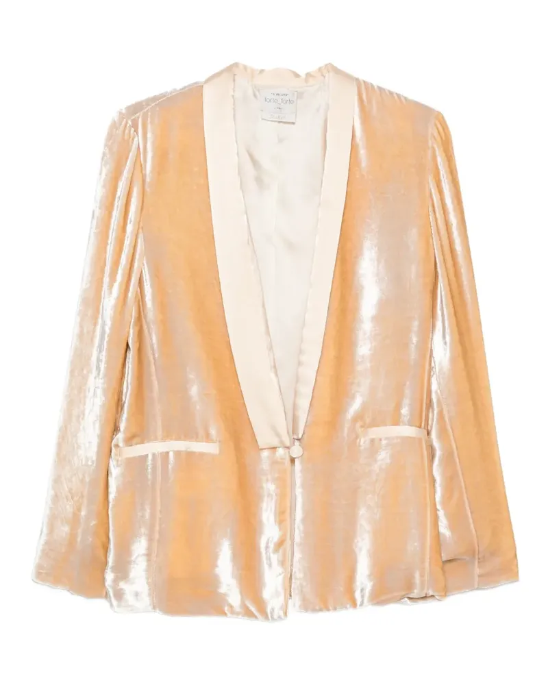 forte_forte Blazer mit Schalkragen - Nude Nude