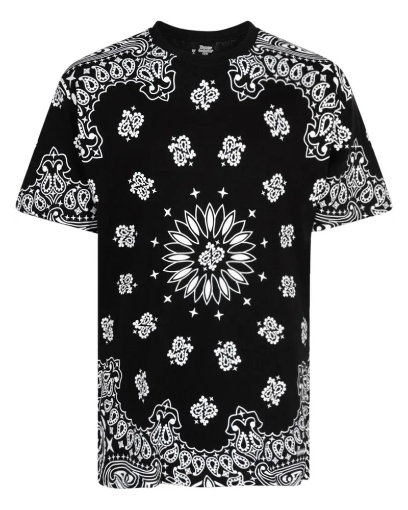 Supreme Being x Hanes 2er-Set T-Shirts mit Bandana-Print - Schwarz Schwarz