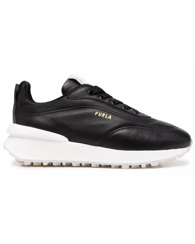 Furla Sneakers mit Schnürung - Schwarz Schwarz