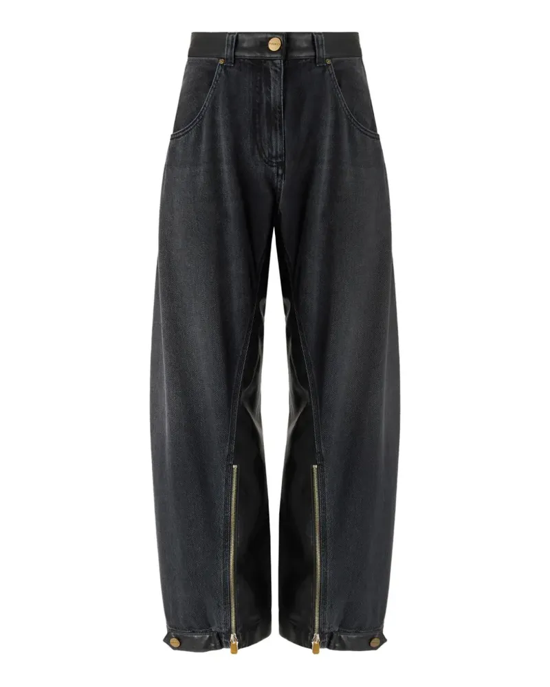 Pinko Jeans mit Einsätzen - Schwarz Schwarz