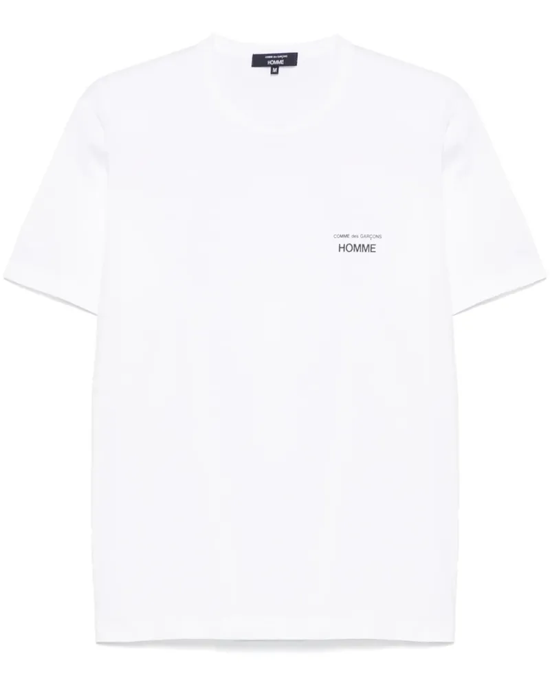 Comme des Garçons T-Shirt mit Logo-Print - Weiß Weiß