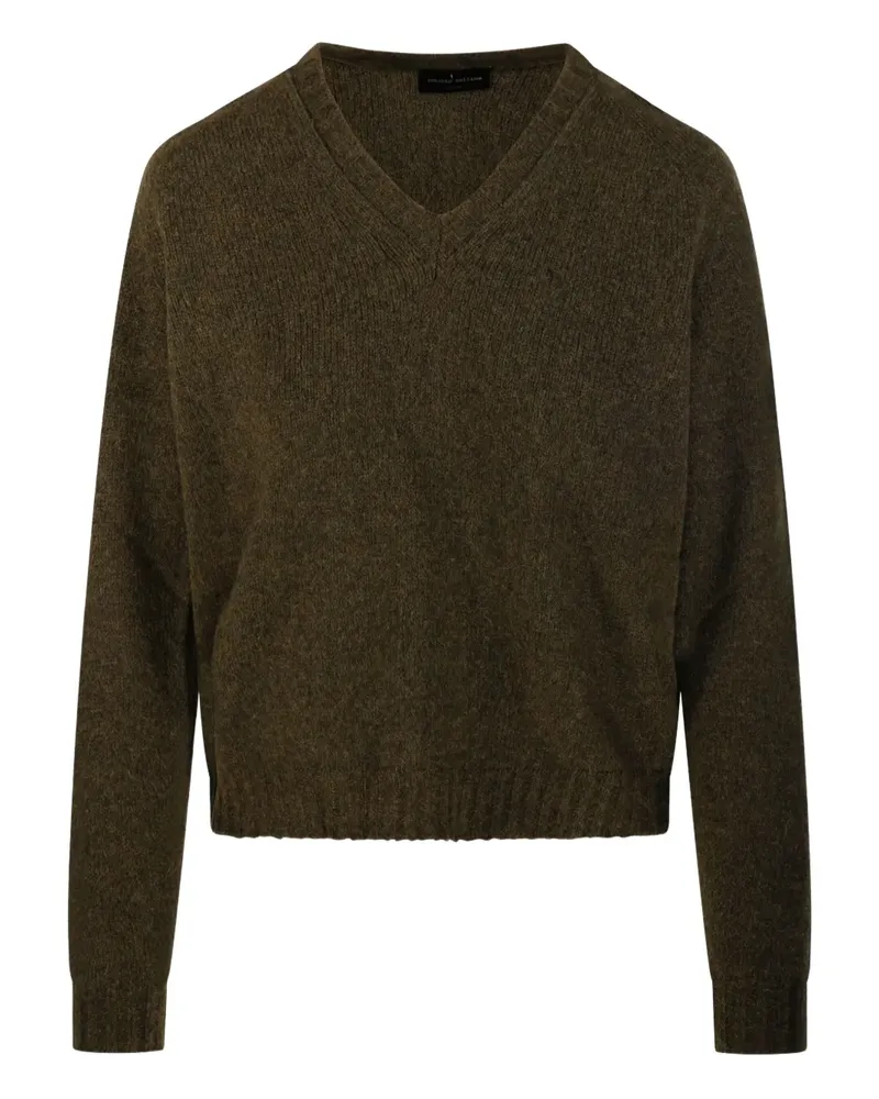 Roberto Collina Pullover mit V-Ausschnitt - Grün Grün
