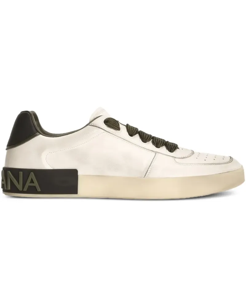 Dolce & Gabbana Perforierte Sneakers - Weiß Weiß
