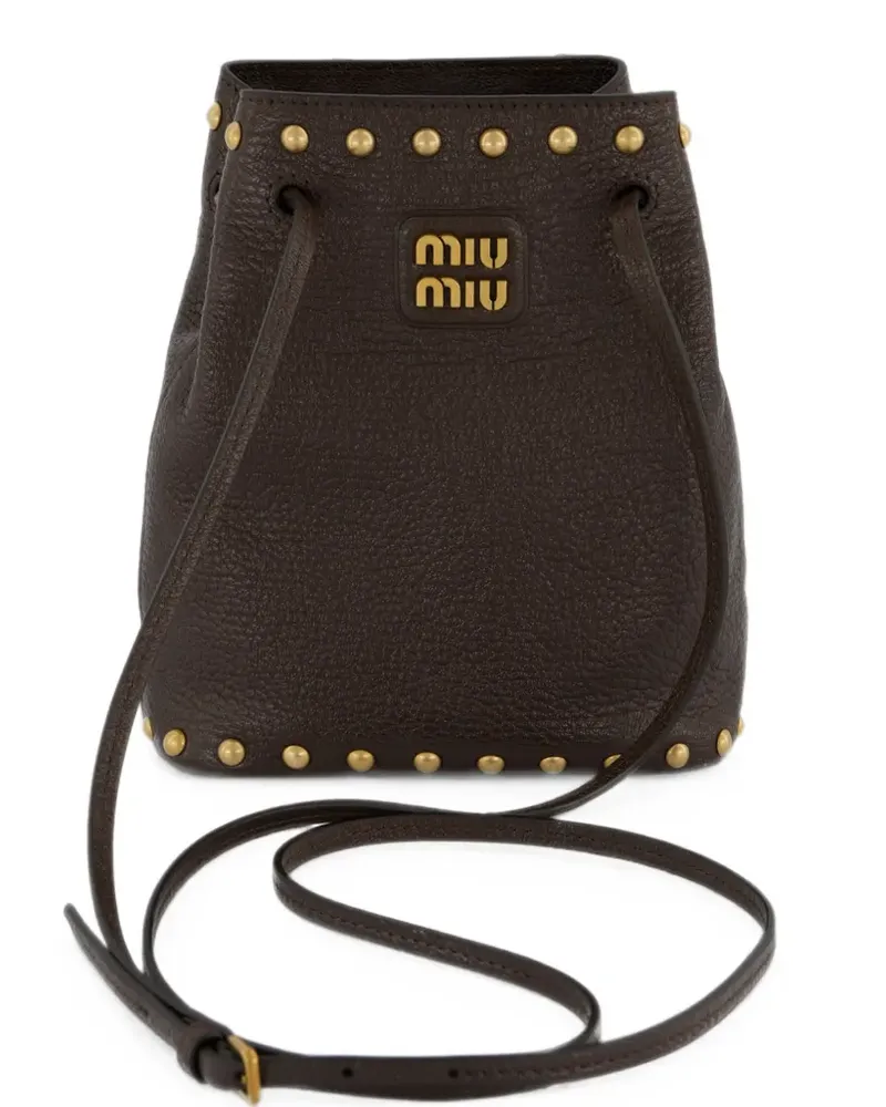 Miu Miu leather pouch - Braun Braun