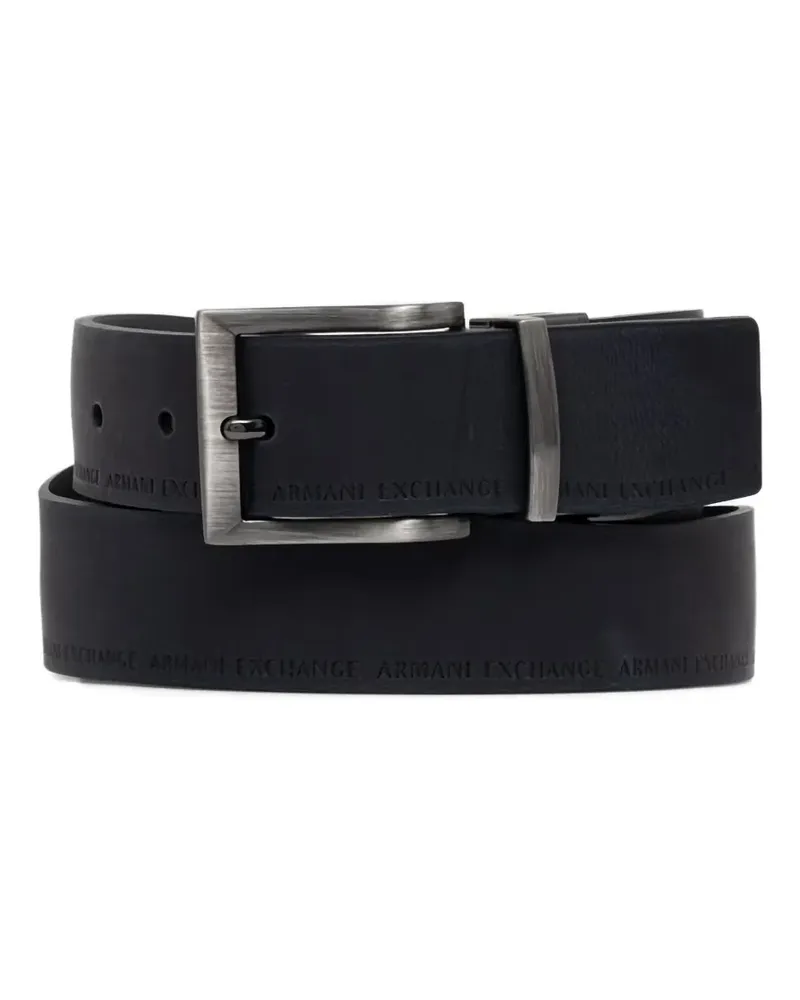 Armani Exchange reversible belt - Schwarz Schwarz