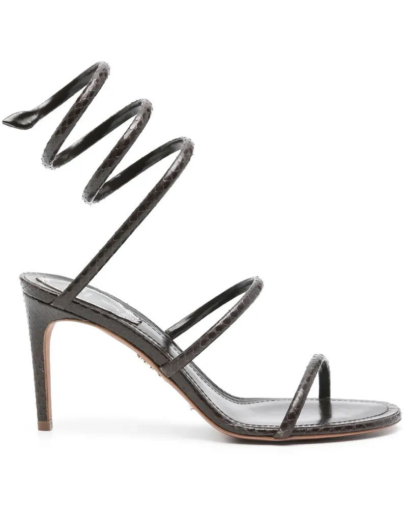 René Caovilla Cleo Sandalen 80mm - Braun Braun