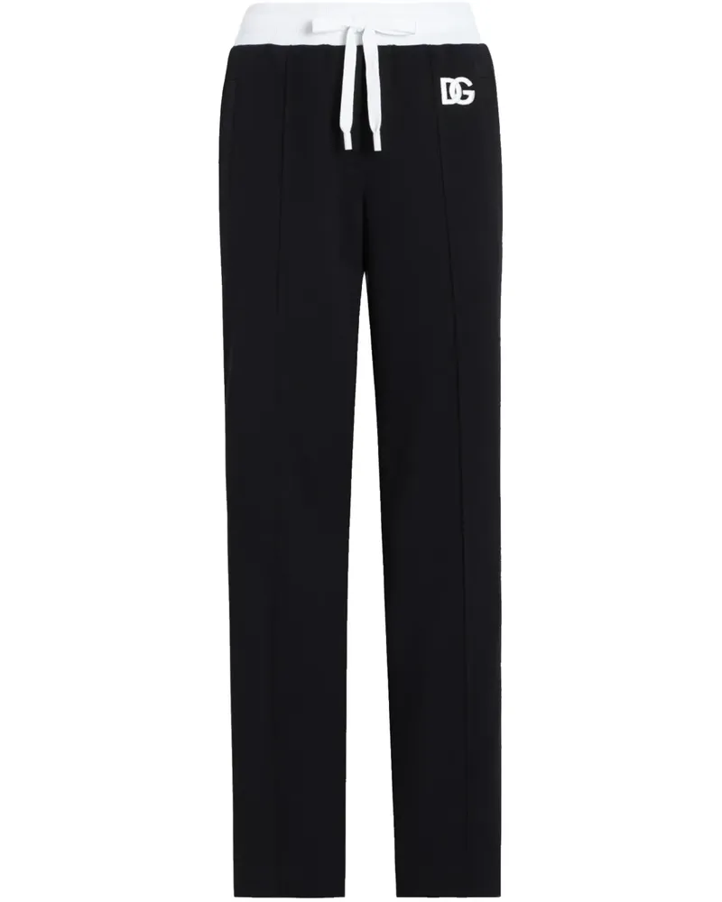 Dolce & Gabbana Jogginghose mit Logo-Stickerei - Schwarz Schwarz