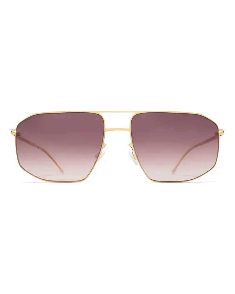 Mykita Santeri Sonnenbrille mit geometrischem Gestell - Gold Gold