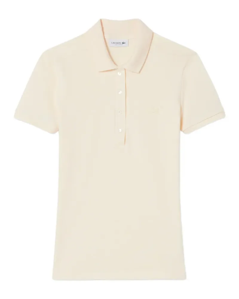 Lacoste Schmales Poloshirt - Nude Nude