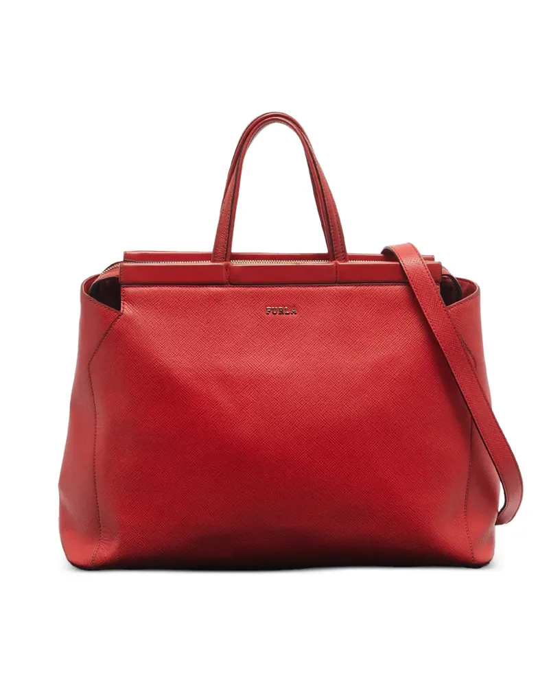 Furla Shopper mit Logo - Rot Rot