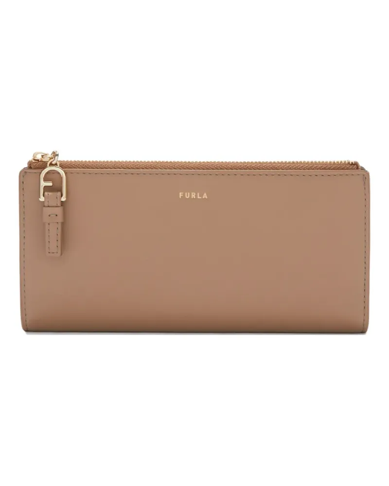 Furla Nuvola Portemonnaie mit Reißverschluss - Nude Nude
