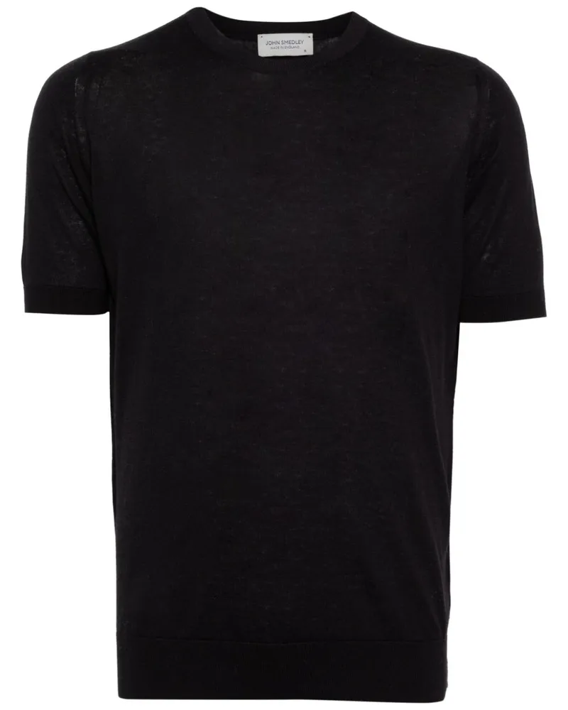 John Smedley Coulter T-Shirt - Schwarz Schwarz