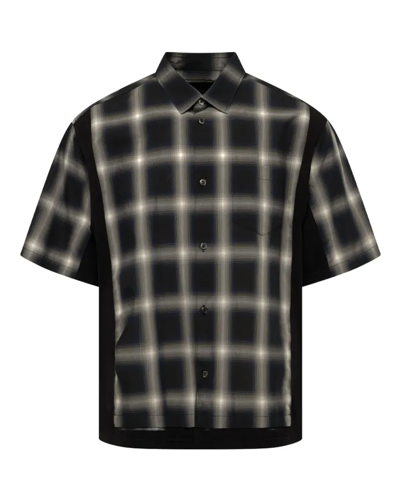 Undercover Combo Check SS shirt - Schwarz Schwarz