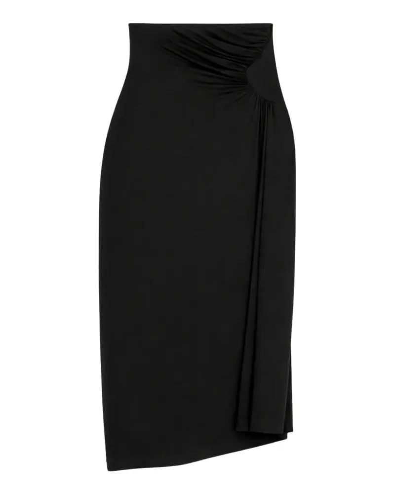 IRO Elyris draped maxi skirt - Schwarz Schwarz