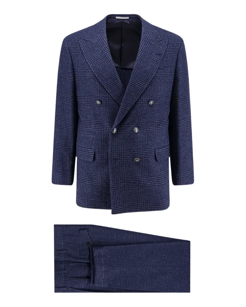 Brunello Cucinelli Prince of Wales suit - Blau Blau