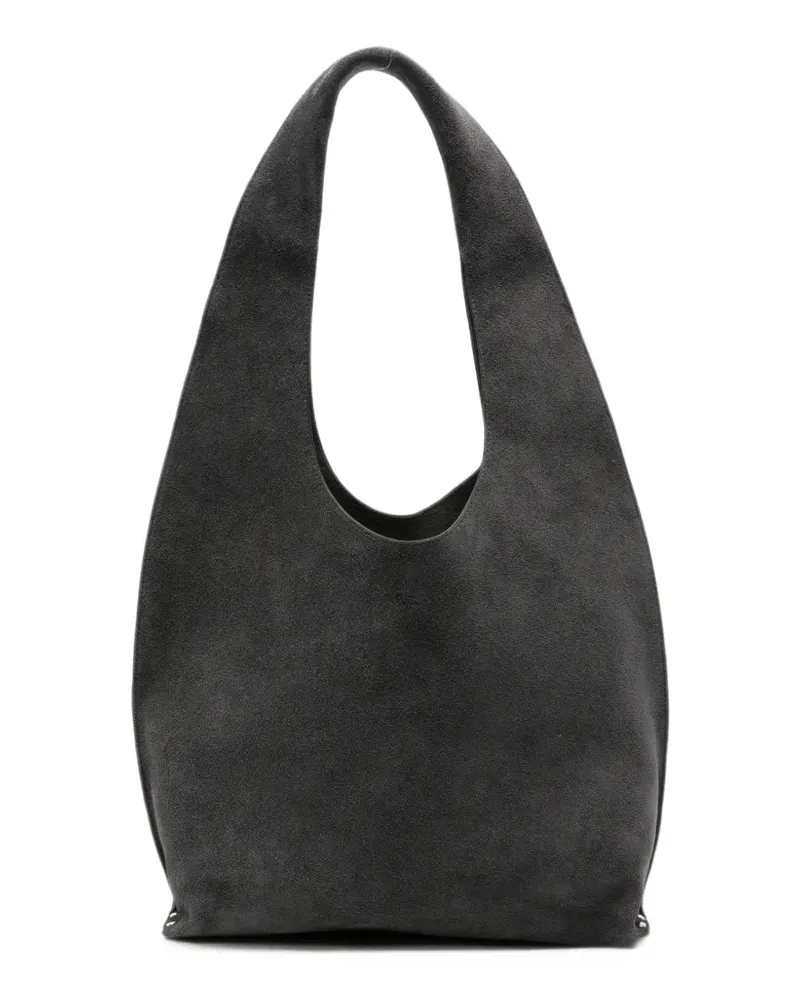 A.P.C. Le Neige suede tote bag - Grau Grau