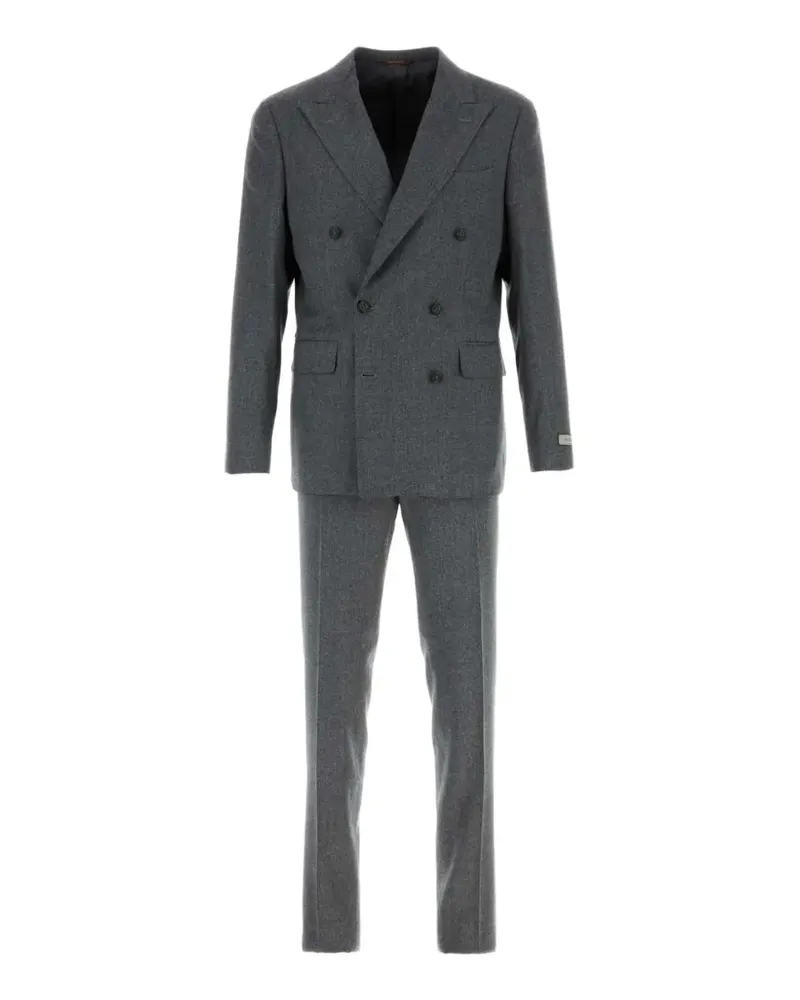 Canali Doppelreihiger Anzug - Grau Grau