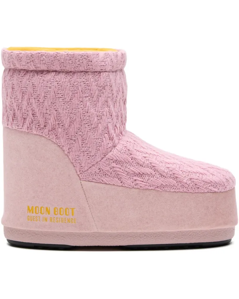 Moon Boot x Guest In Residence Stiefeletten mit Schnürung - Rosa Rosa