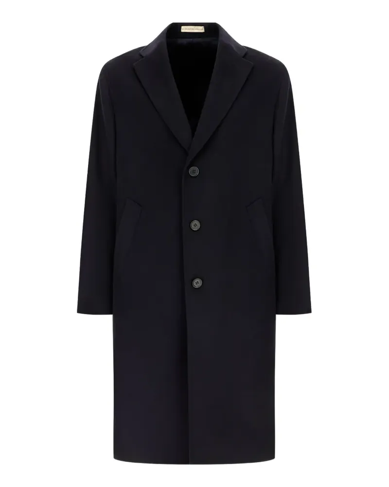 Corneliani single-breasted notched-lapel coat - Blau Blau