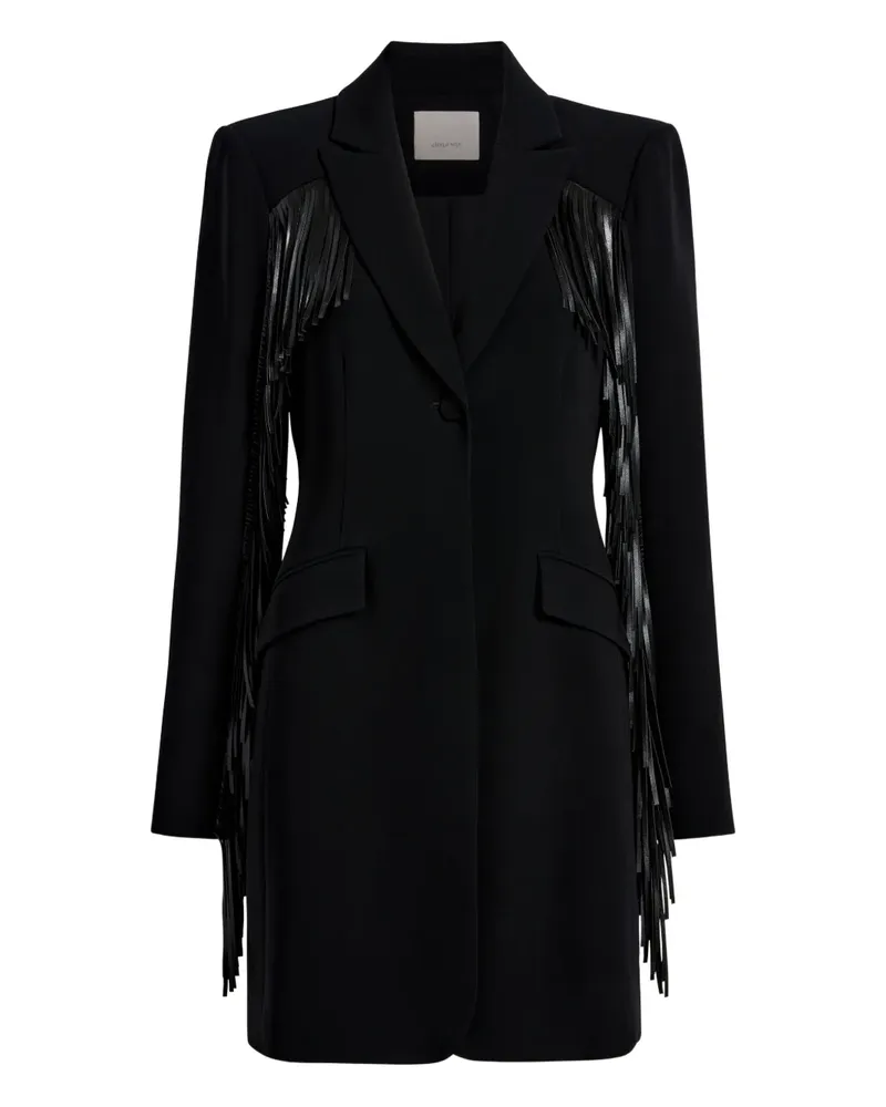 Cinq à Sept Joelette Minikleid mit Fransen - Schwarz Schwarz