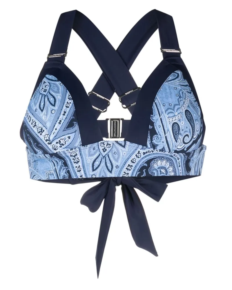 Marlies Dekkers Cache Cour Bikinioberteil mit Paisley-Print Blau