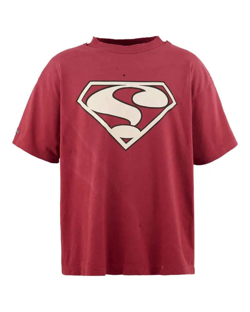 SAINT MXXXXXX T-Shirt mit grafischem Print - Rot Rot