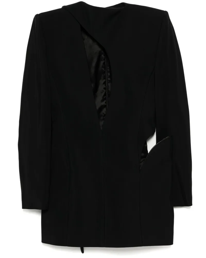 Thierry Mugler Kleid mit Cut-Out - Schwarz Schwarz