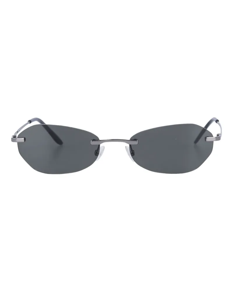 Our Legacy Adorable oval-frame sunglasses - Schwarz Schwarz