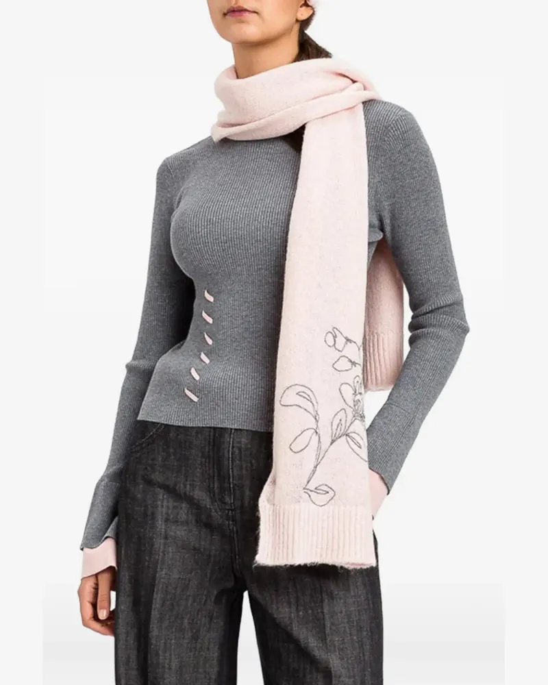 Twin-Set Actitude Pullover aus geripptem Strick - Grau Grau