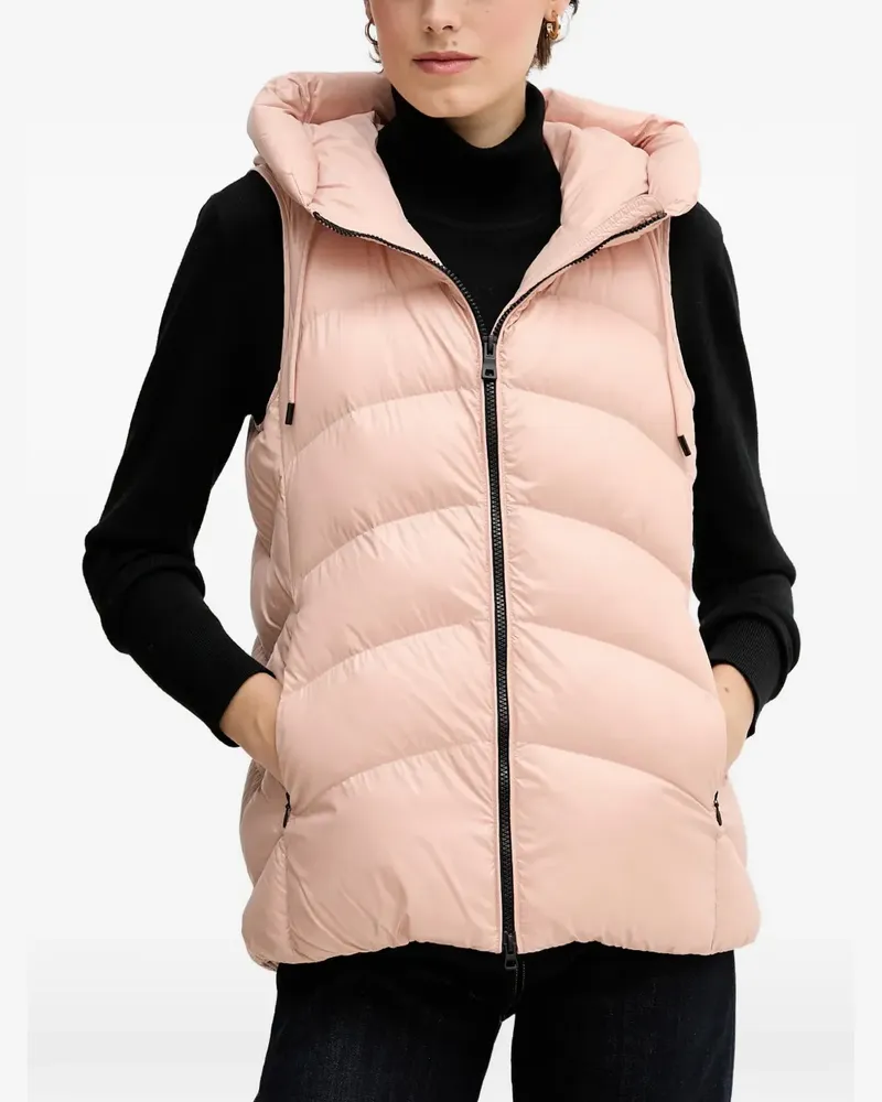 Geox hooded quilted gilet - Rosa Rosa