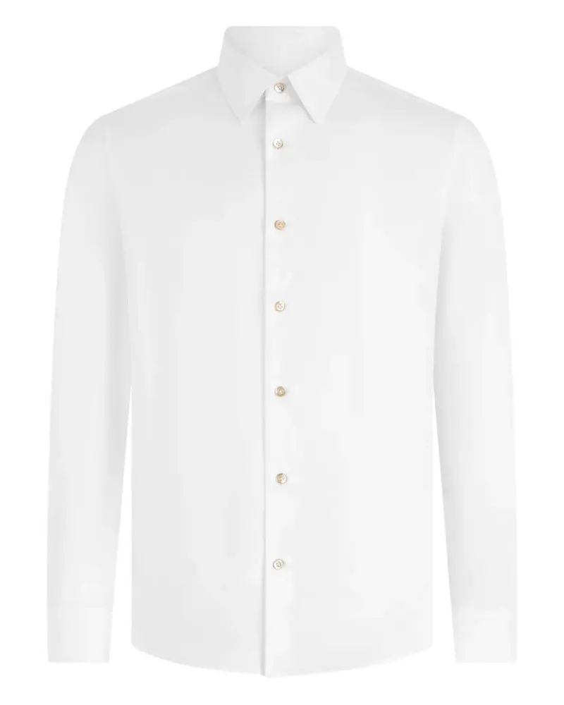 Boglioli Klassisches Hemd - Weiß Weiß