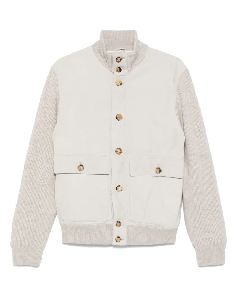Brunello Cucinelli Jacke mit Stehkragen - Grau Grau