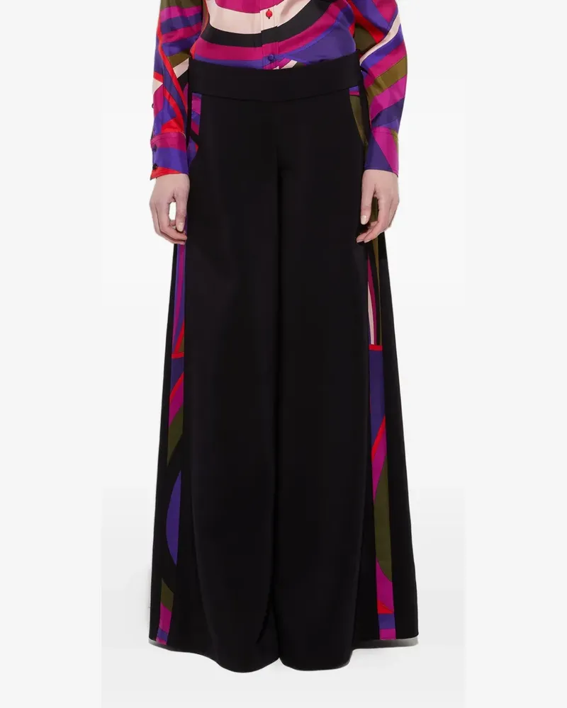 Emilio Pucci Iride print-detailed trousers - Schwarz Schwarz