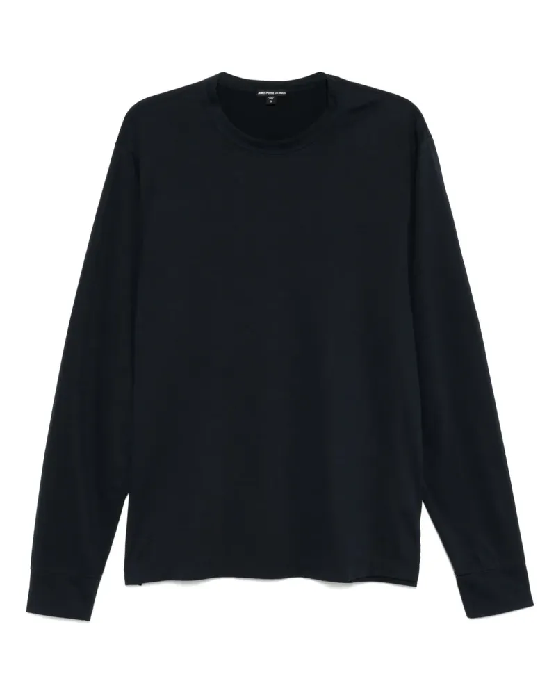 James Perse Langarmshirt aus Jersey - Blau Blau