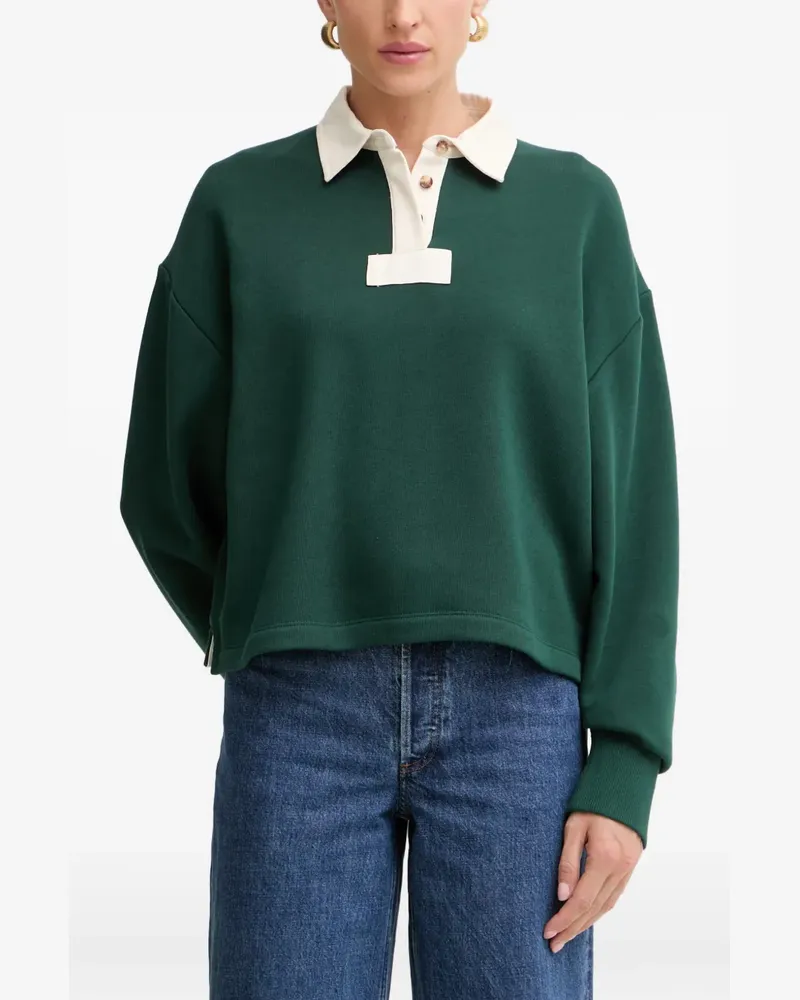 Rag & Bone contrast-collar polo sweatshirt - Grün Grün