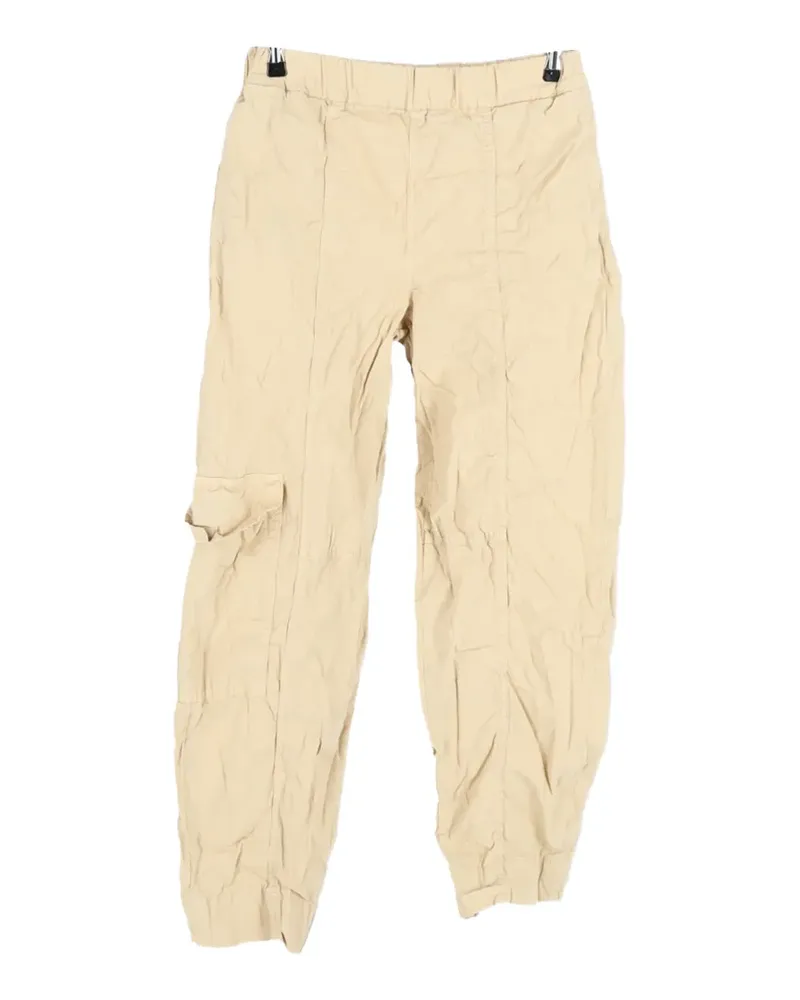 Ganni elasticated cargo pants - Nude Nude