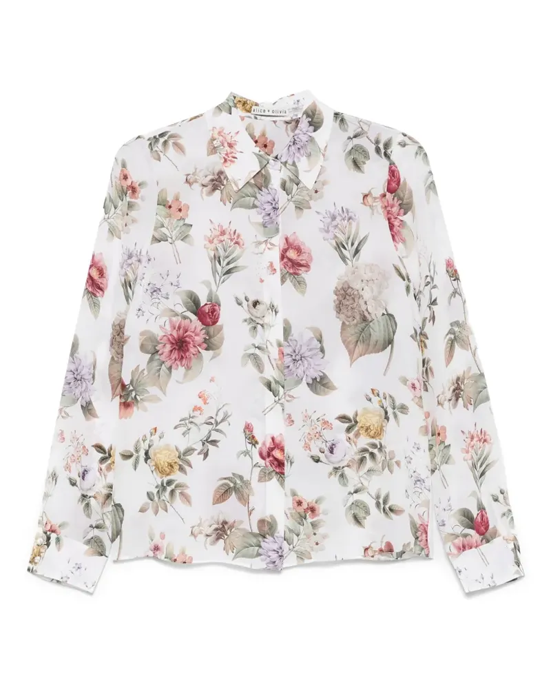Alice + Olivia Willa Hemd - Weiß Weiß