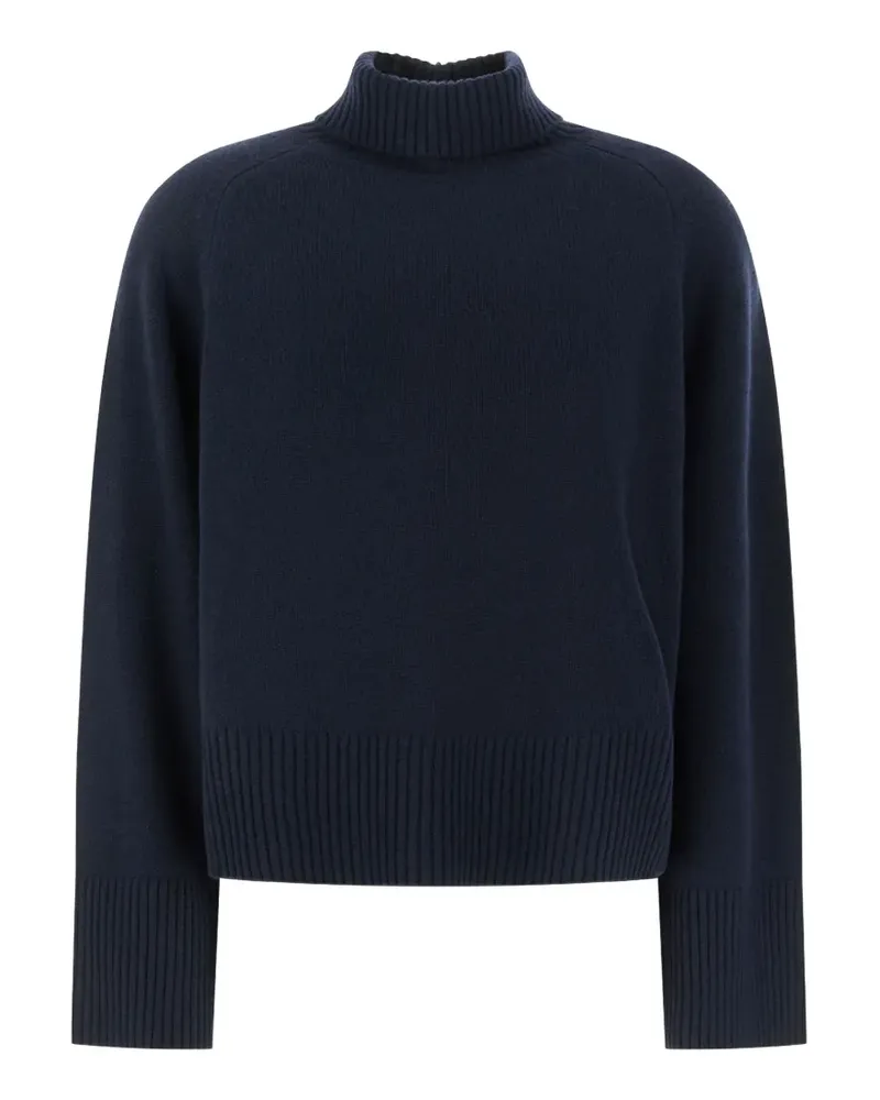 HUGO BOSS Alonso Rollkragenpullover aus Kaschmir mit lockerem Schnitt und Raglanärmeln - Blau Blau