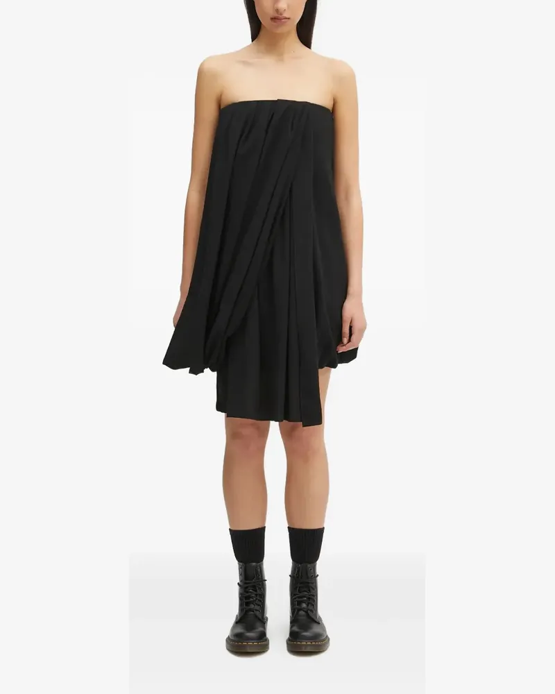 J.W.Anderson Schulterfreies Bustier-Kleid mit Drapierung - Schwarz Schwarz