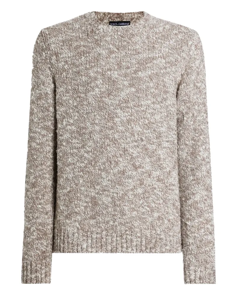 Dolce & Gabbana Melierter Pullover - Nude Nude