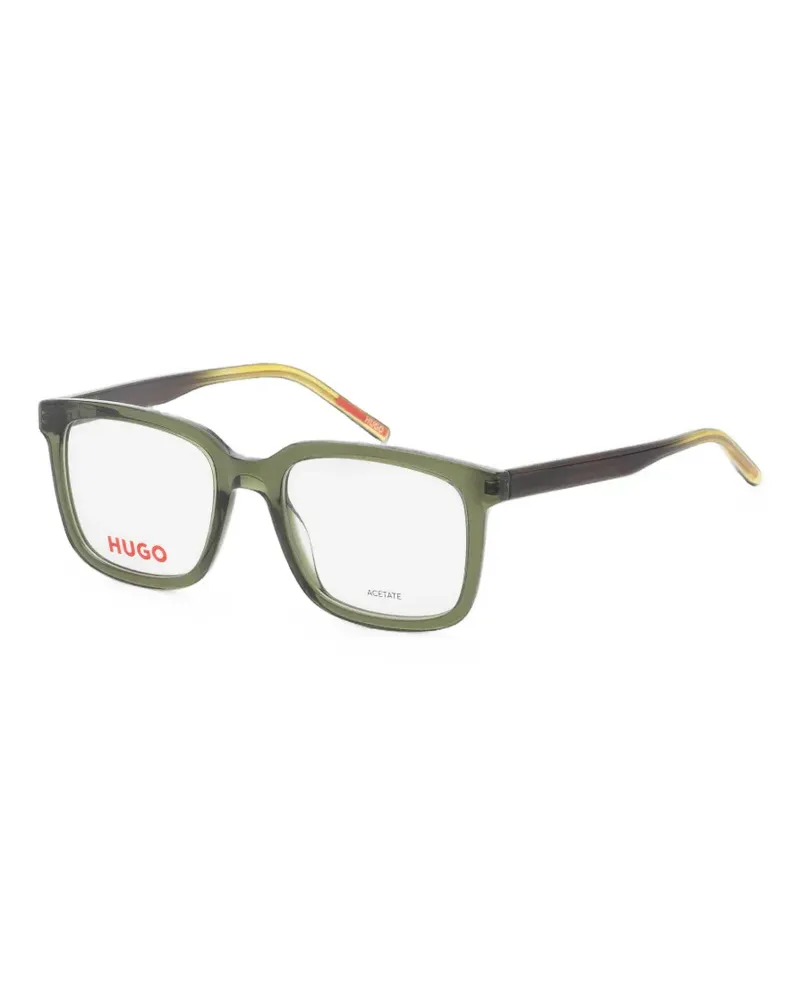 HUGO BOSS Brille mit eckigem Gestell - Grün Grün
