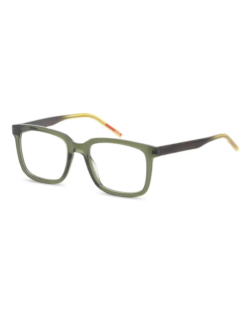 HUGO BOSS Brille mit eckigem Gestell - Grün Grün